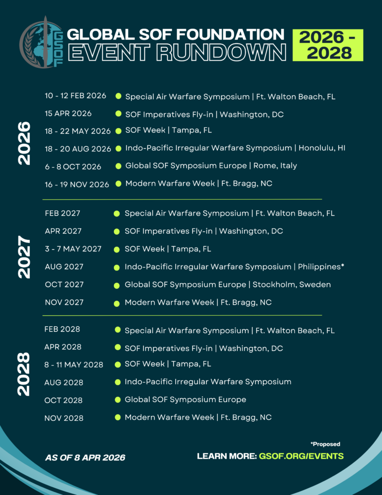 Global SOF Events Listing - Global SOF Foundation